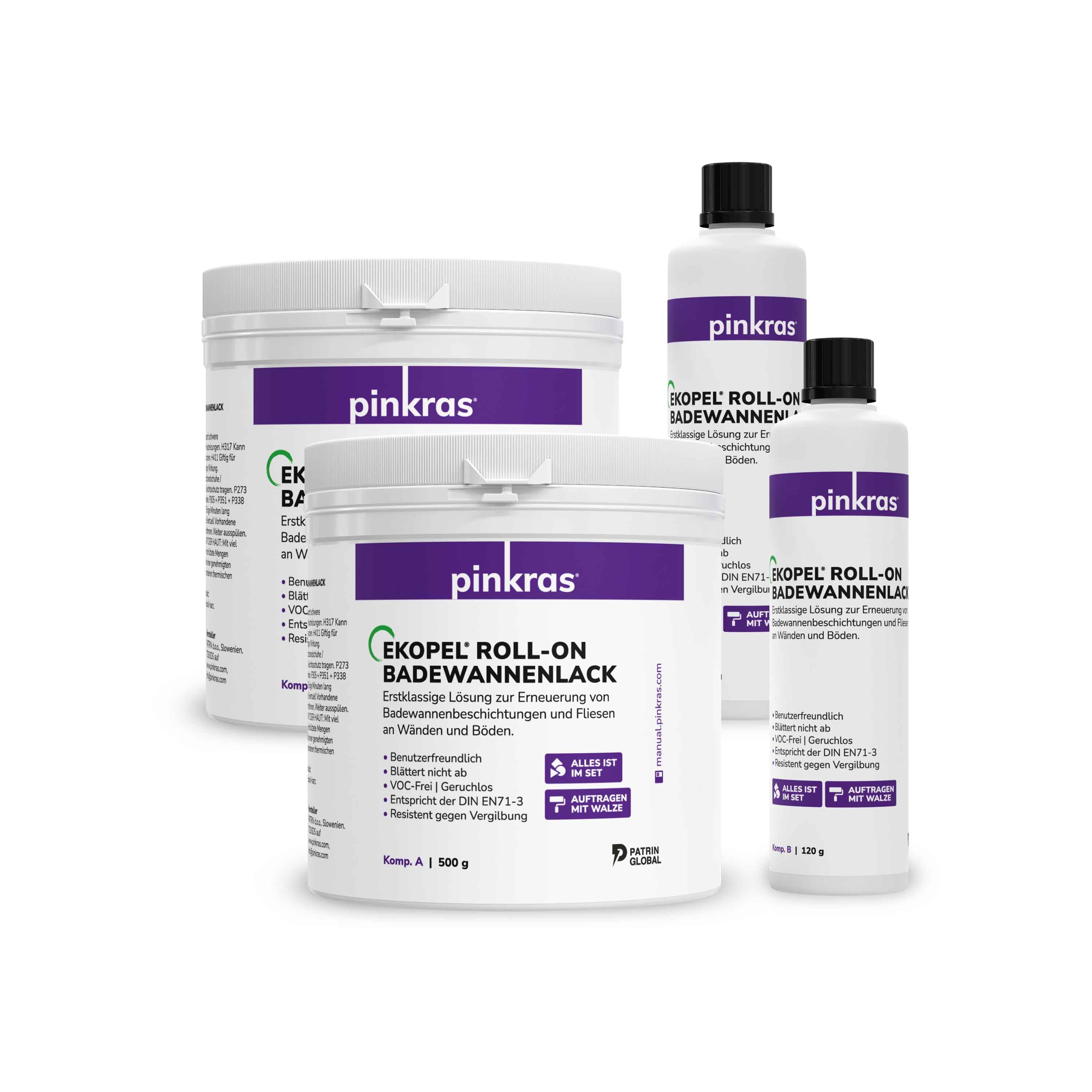 ekopel fliesen badewannen lack Beschichtung geruchlos DIN